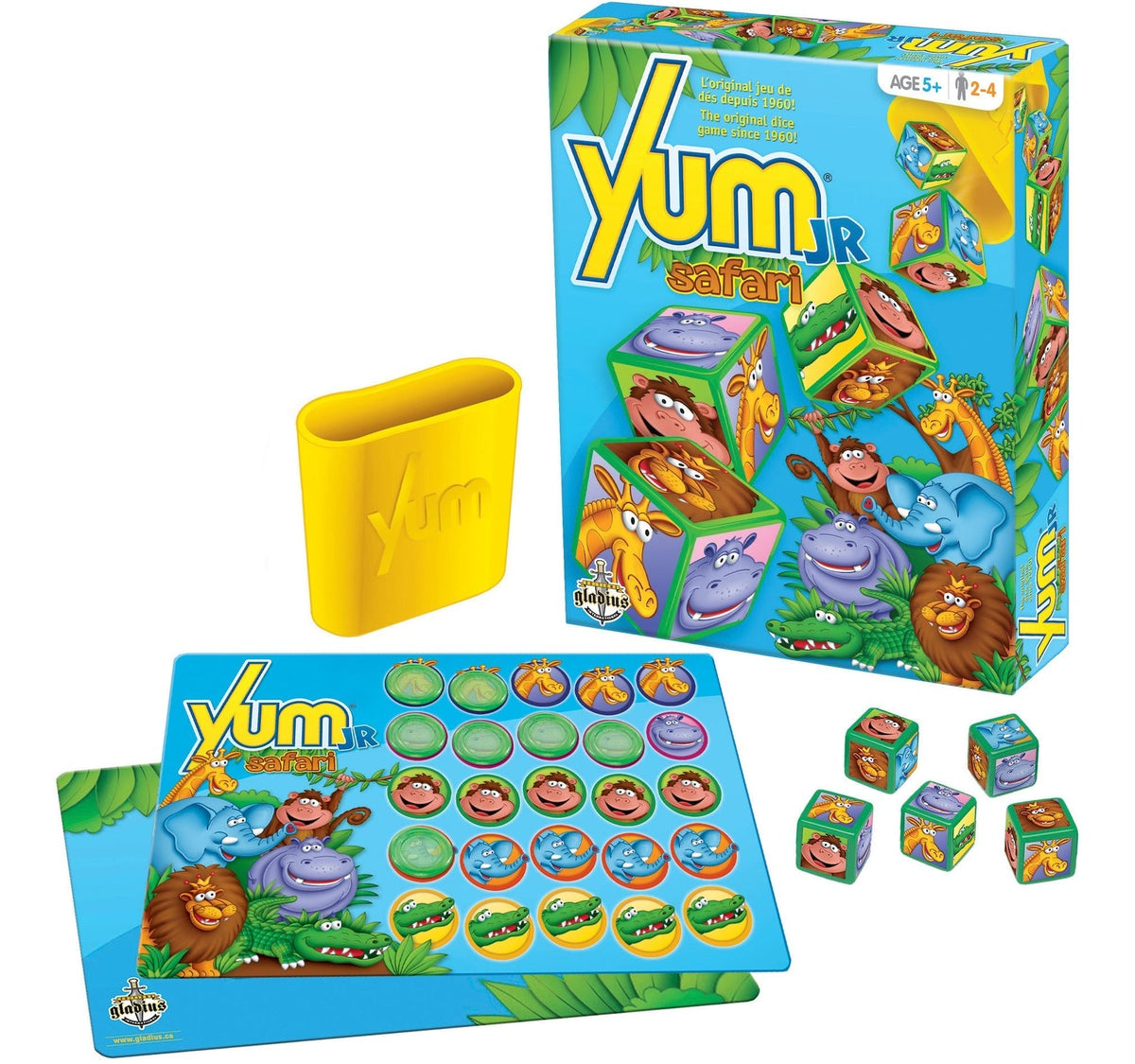 Gladius Yum Jr. Safari Animal Dice Game Set for Kids, Ages 5+ Y2M6 - product image 2