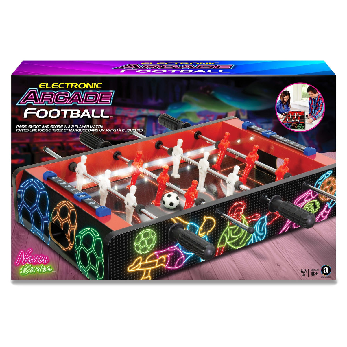 Electronic Arcade Football/Foosball (Neon Series) P8I0 - product image 1