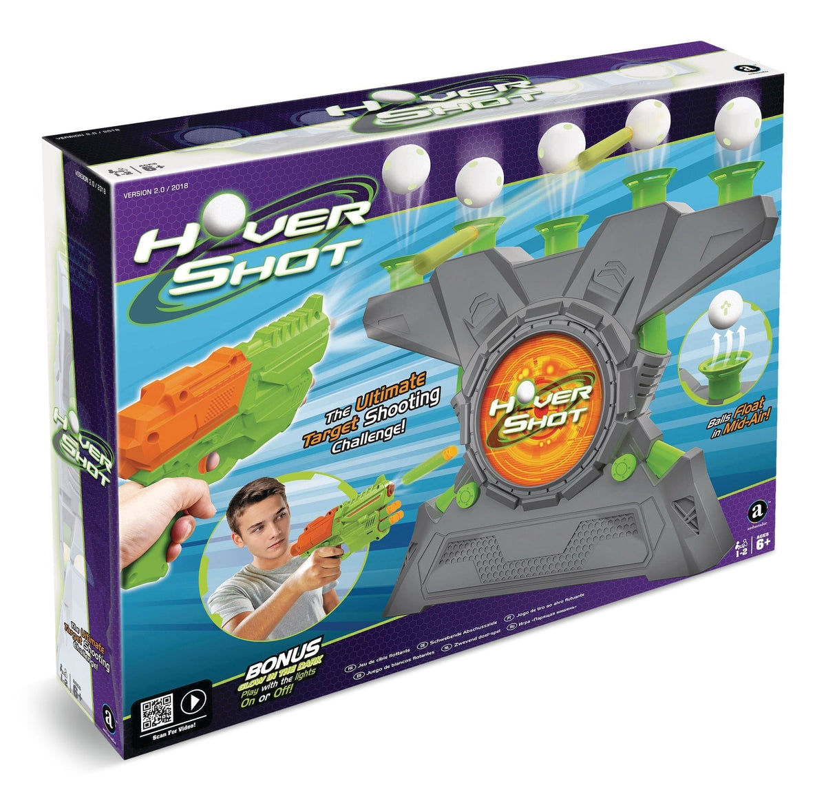 Electronic Arcade Hover Shot Floating Target Shooting Game with Powerful Precision-Aim Blaster, Ages 6+ L7U1 - product image 1