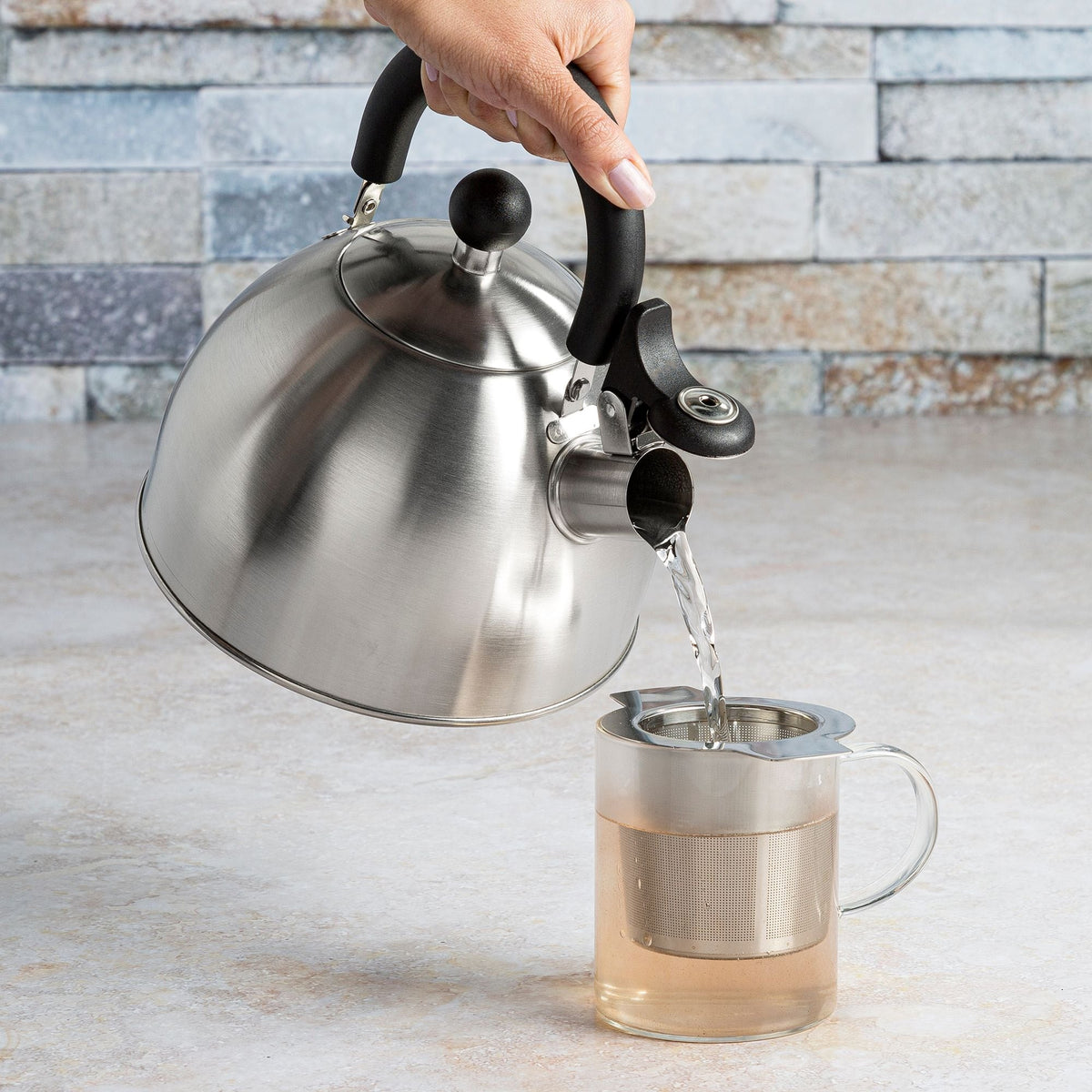 Stainless Steel Stovetop Kettle, 1.4-L H0J1 - product image 3