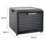 Performance Series 10-Tray Food Dehydrator, Steel, 700W, Stainless Steel, Black D0H6 - product image 5