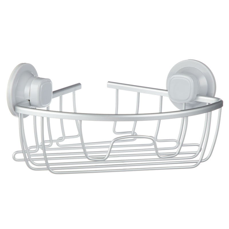 Aluminum Rust-Resistant Suction Corner Shower Caddy, 3-in x 10-in x 7.25-in T3Z1
