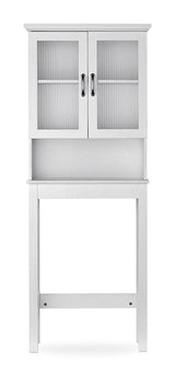 Beacon Hill 2-Door Over-The-Toilet Spacesaver Bathroom Storage Cabinet, White Z5K1 - product image 1