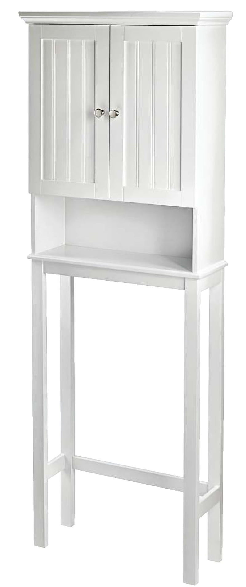 Brookfield 2-Door Over-The-Toilet Spacesaver Bathroom Storage Cabinet, White E7R5