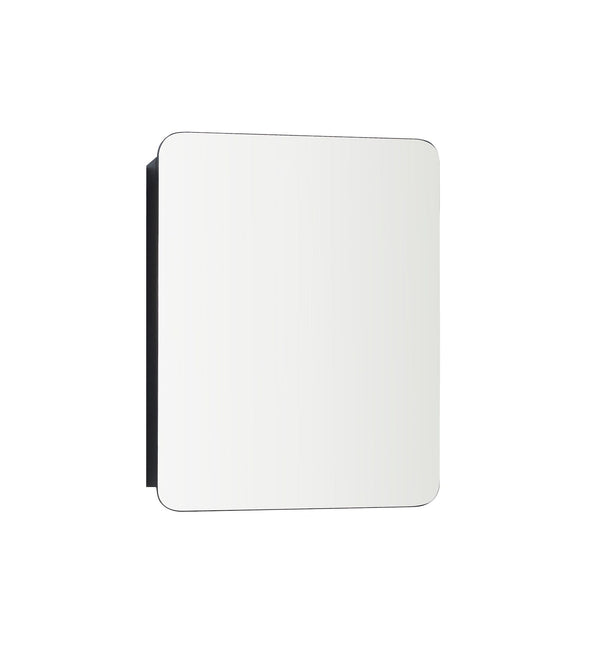 Framed Medicine Cabinet, Black, 20-in x 26-in F3C1