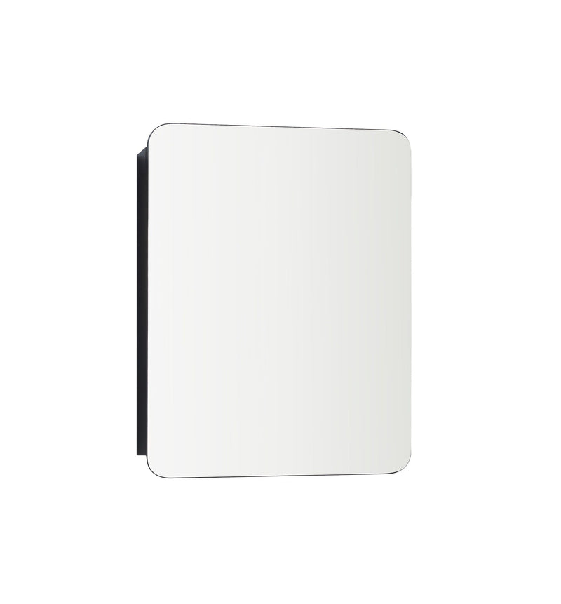 Framed Medicine Cabinet, Black, 20-in x 26-in F3C1