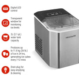 Stainless Steel Countertop Ice Maker with LED Display, 2.3-qt, Silver L3Z5 - product image 2