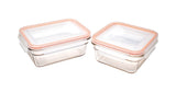 Food Storage Container and Lid Set with Airtight Seal, Rectangular, Various Sizes, 6-pk, with Lids J0R3 - product image 1