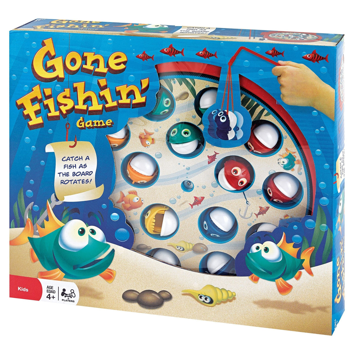 Fishin' Hand-Eye Coordination Game, Multi-Coloured, 2 Players, Ages 4+ S3R9 - product image 1