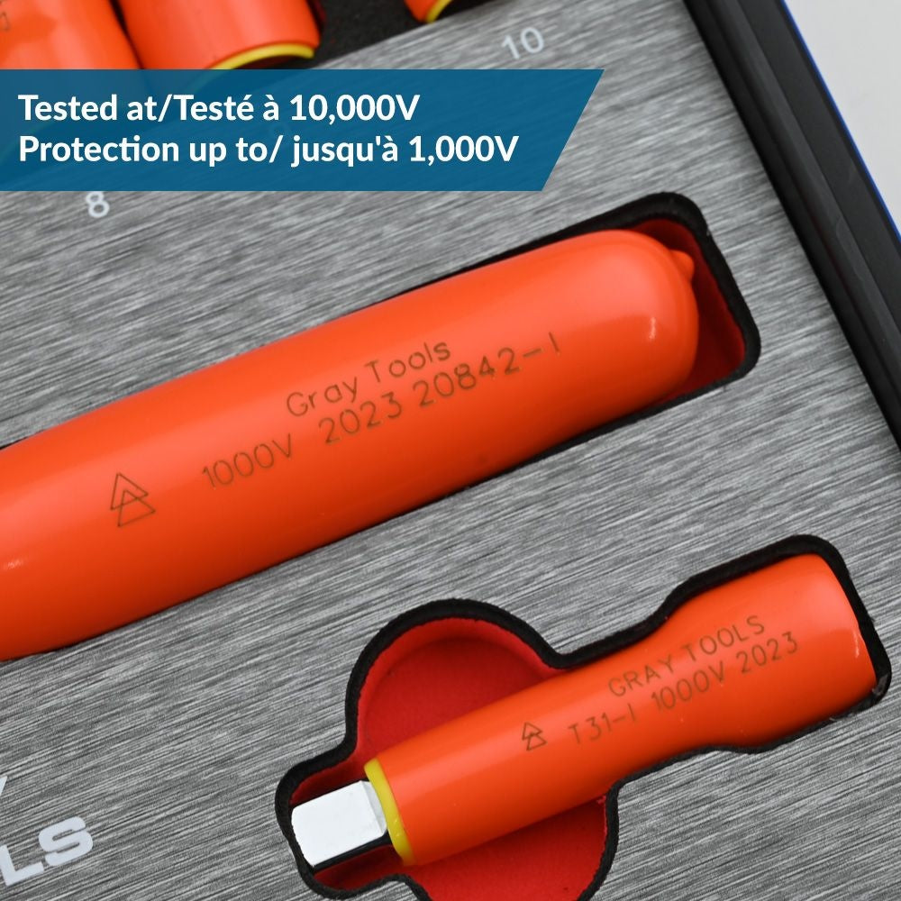 Tools 1/2-in Drive Socket Extension, 1000V Insulated, 10-in T0S2 - product image 3