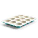 Green Pan Teal Ceramic Non-Stick Muffin Pan, 12-Cup W8S3 - product image 1
