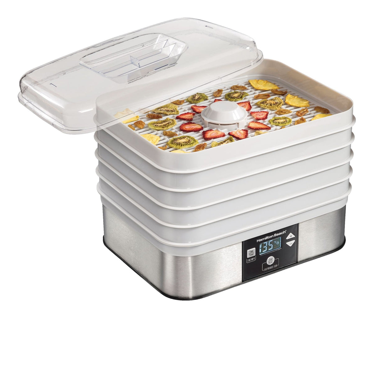 Digital Food Dehydrator with Adjustable Thermostat, Grey C0A9 - product image 1