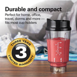 Personal Creations Single-Serve Blender with Travel Jar, Black, 414mL R0V8 - product image 6