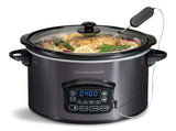 Programmable Defrost Slow Cooker, Black, 6-qt U2S8 - product image 2