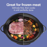 Programmable Defrost Slow Cooker, Black, 6-qt U2S8 - product image 3