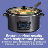 Programmable Defrost Slow Cooker, Black, 6-qt U2S8 - product image 5