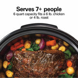 Programmable Defrost Slow Cooker, Black, 6-qt U2S8 - product image 6