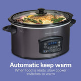 Programmable Defrost Slow Cooker, Black, 6-qt U2S8 - product image 7
