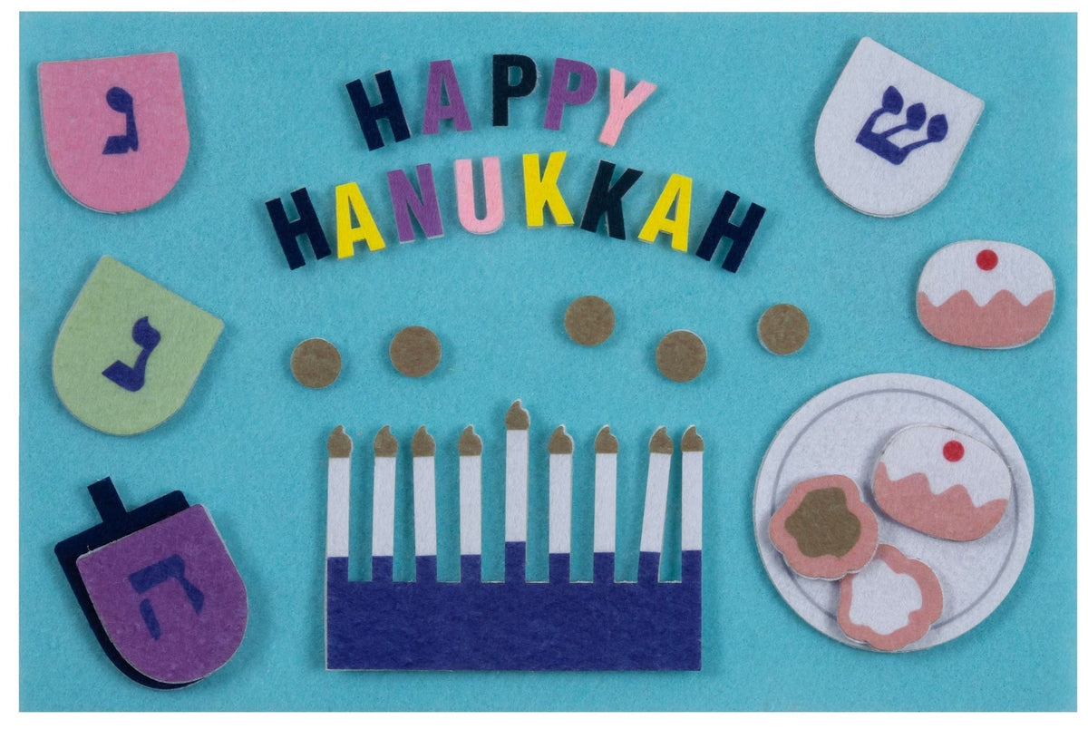 Hanukkah" Felt Interactive Activity Play Board Kit, 30-pc, for Hanukkah H4V9 - product image 1