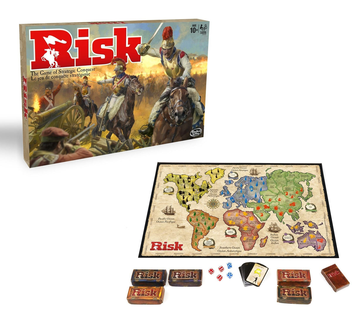 Risk Strategy Board Game, Includes 12 Secret Missions, Ages 10+ G0M0 - product image 1
