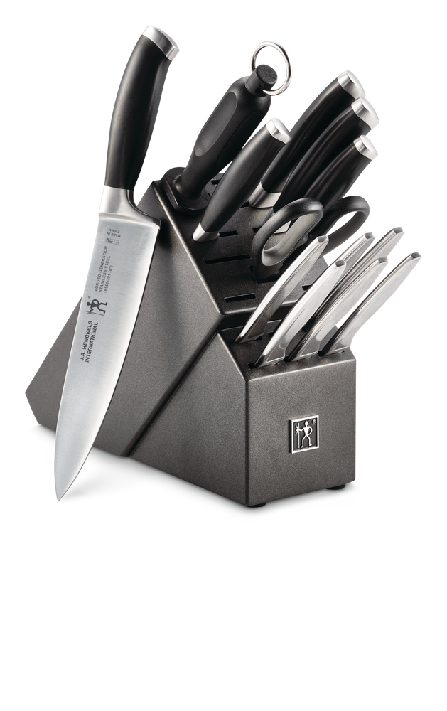 Stainless Steel Forged Generation Knife Block Set, Ergonomic Grip, 14-pc Y0C8 - product image 1