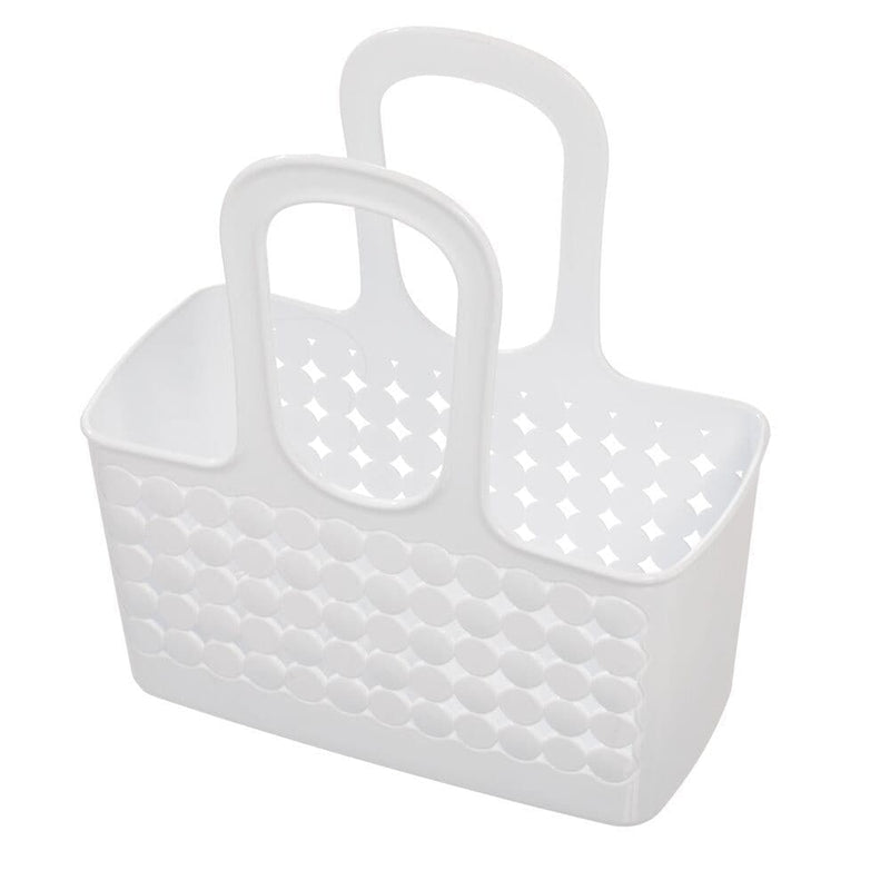 Orbz Small Tote Portable Shower Caddy with Handle, White U9V7