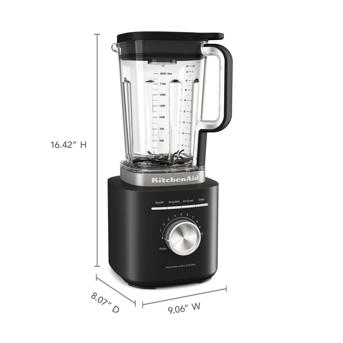 10-Speed Matte Black Pure Power Blender R0E3 - product image 3