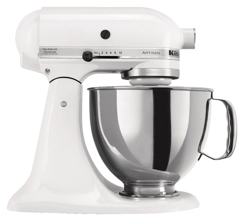 Artisan Series 5-Quart Tilt-Head Stand Mixer, White D2E1