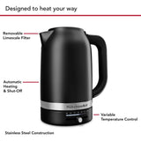 Electric Kettle with Swivel Base, Matte Black, 1.7-L H9L1 - product image 3
