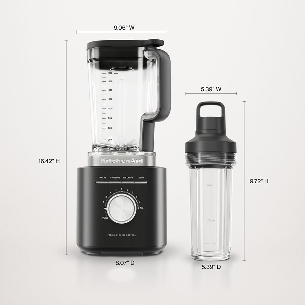 Single Blender with Jar, Precision Control, Black P7O0 - product image 3