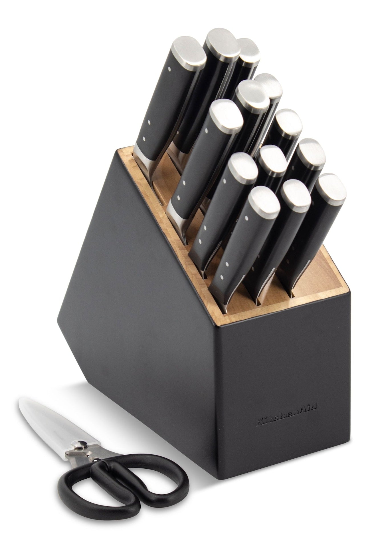Triple Rivet Knife Block Set, Black, 15-pc H6H8 - product image 1