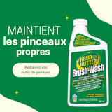 Brush-Wash Cleaner & Renewer For Oil, Latex & Enamel Paint, Non-Toxic, 946-mL B9N8 - product image 4