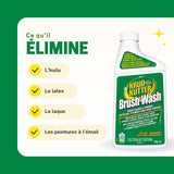 Brush-Wash Cleaner & Renewer For Oil, Latex & Enamel Paint, Non-Toxic, 946-mL B9N8 - product image 5