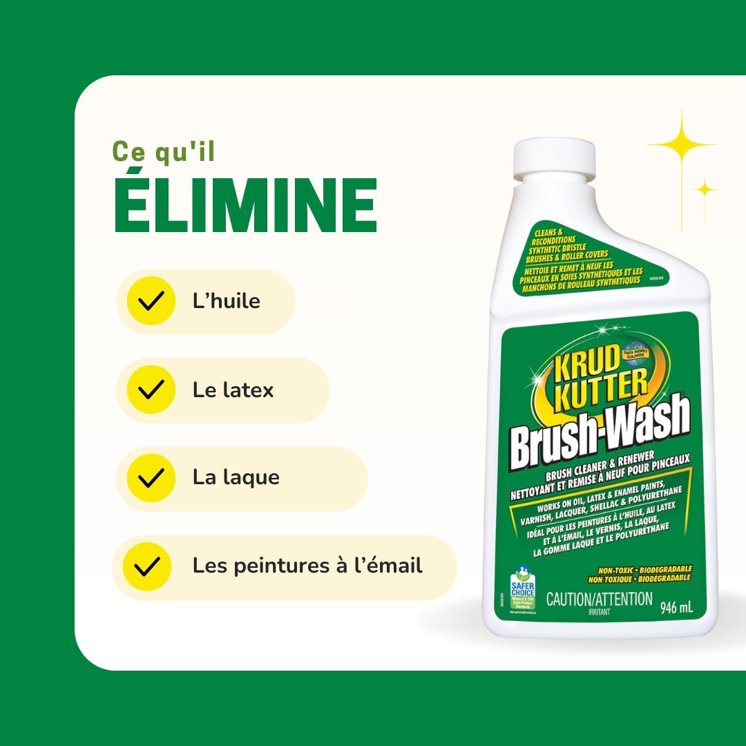 Brush-Wash Cleaner & Renewer For Oil, Latex & Enamel Paint, Non-Toxic, 946-mL B9N8 - product image 5