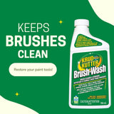 Brush-Wash Cleaner & Renewer For Oil, Latex & Enamel Paint, Non-Toxic, 946-mL B9N8 - product image 8