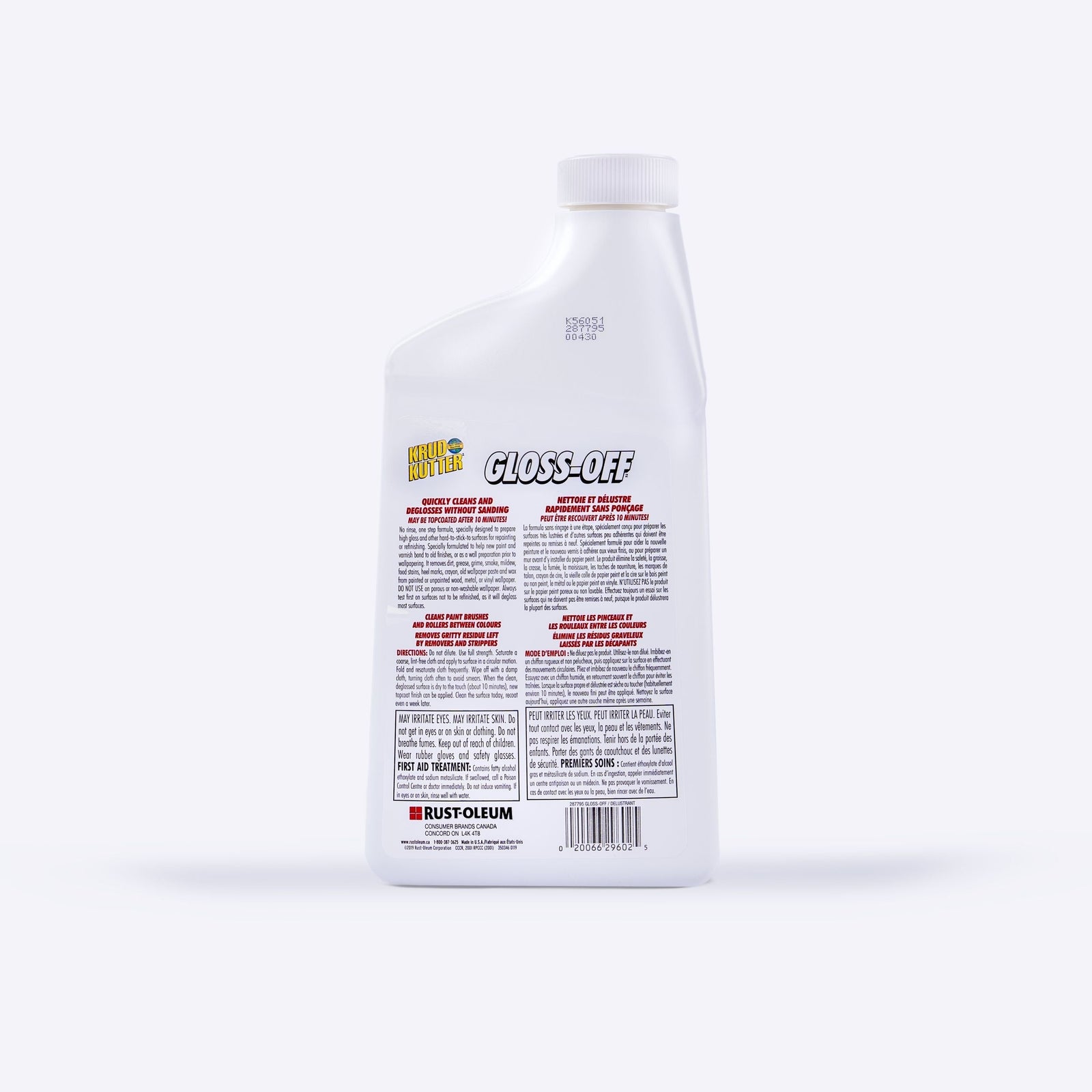 Gloss-Off Pre-Paint Surface Preparation, Cleaner & Deglosser Without Sanding, 946-mL H6Q9 - product image 2