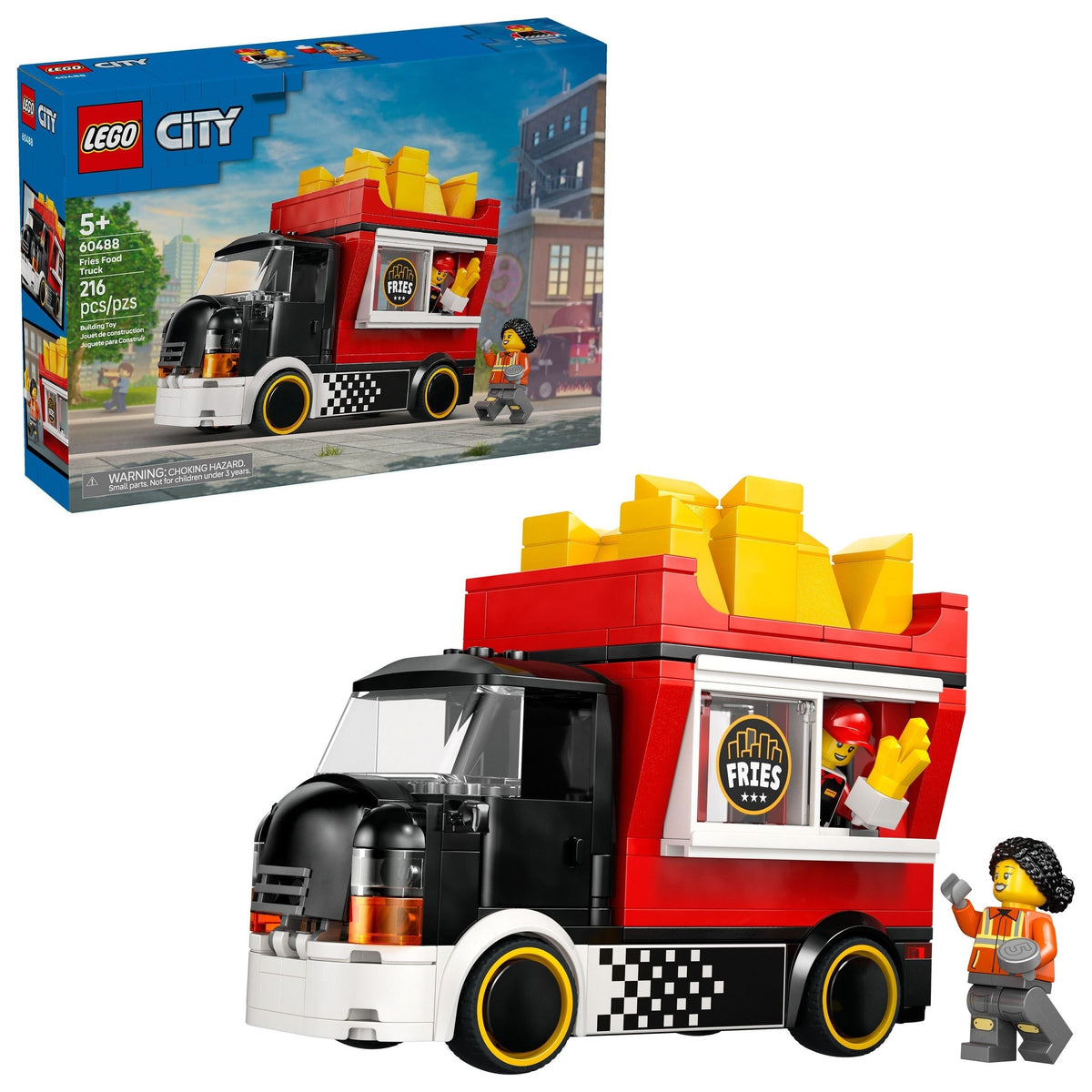 City Fries Food Truck Building Set - 60488, 216-pcs, Ages 5+ H9Z6 - product image 1