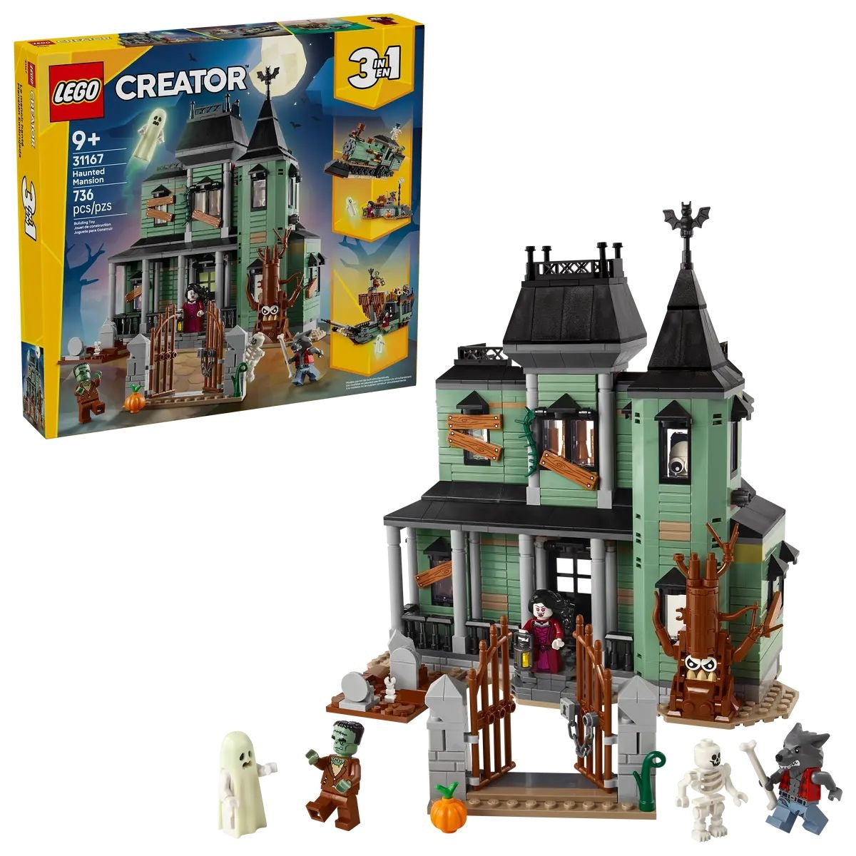 Creator 3-in-1 Haunted Mansion - 31167, 736-pcs, Ages 9+ Y7R7 - product image 1