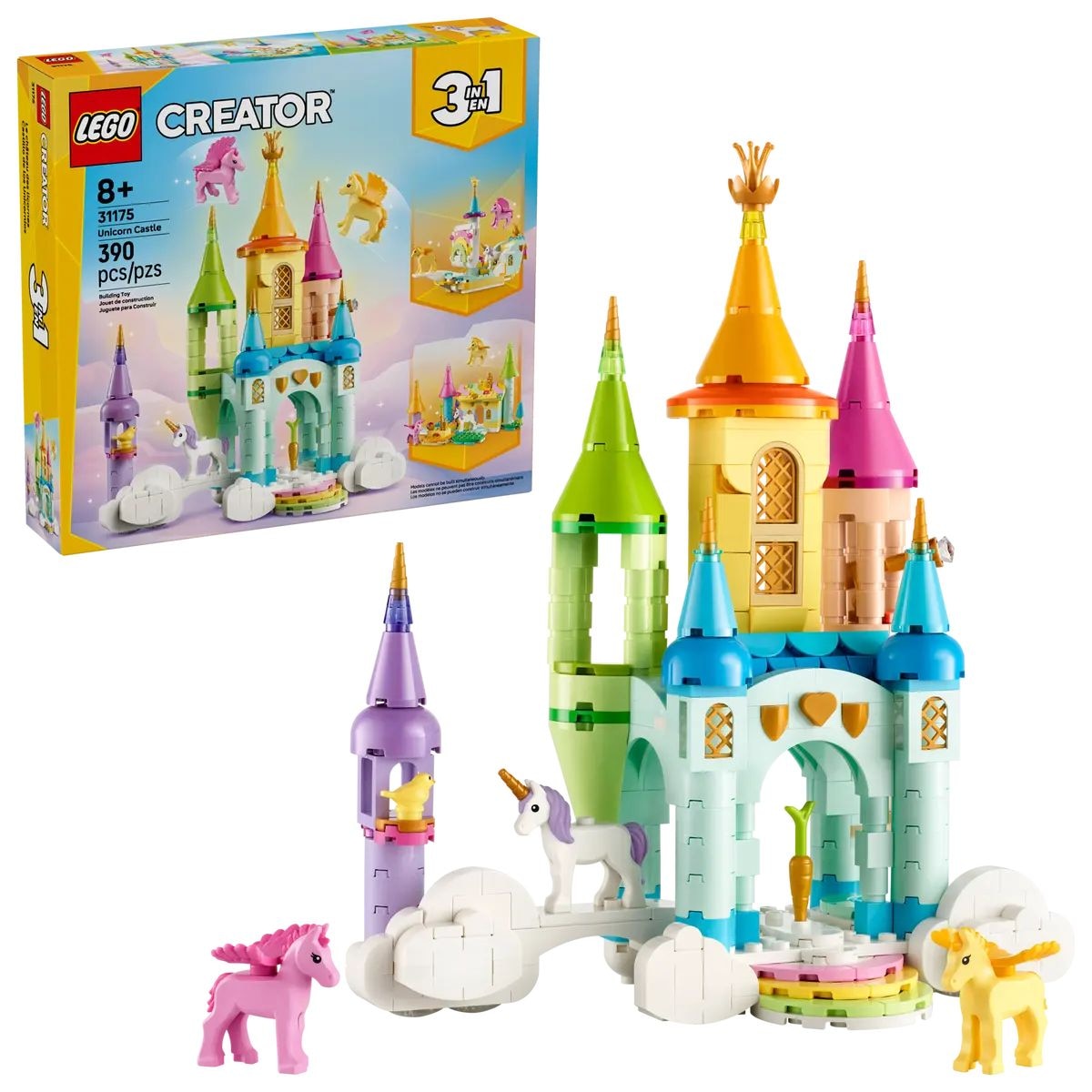 Creator 3-in-1 Unicorn Castle - 31175, 390-pcs, Ages 8+ Y6F4 - product image 1