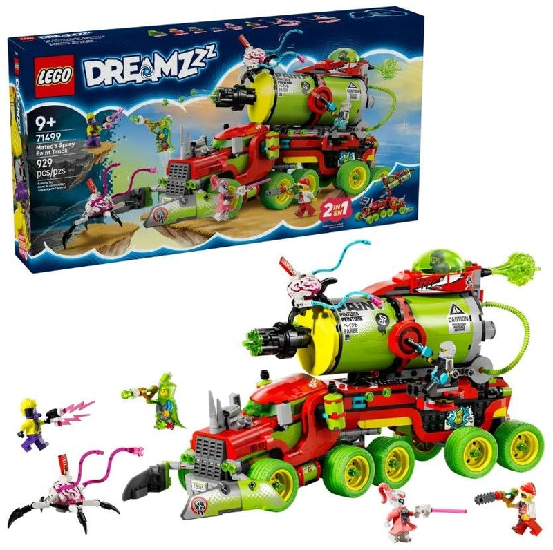 DREAMZzz Mateo's Spray Paint Truck - 71499, 929-pcs, Ages 9+ K9G3