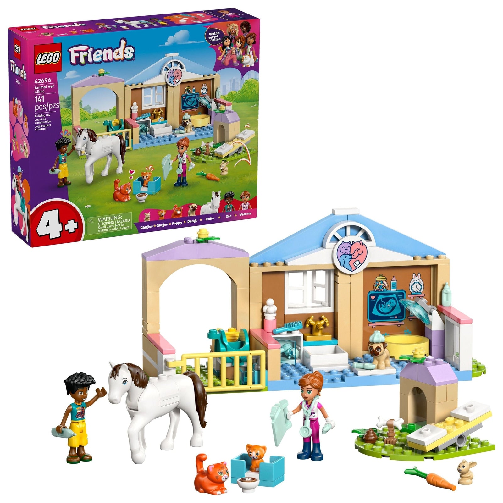 Friends Animal Vet Clinic Building Set - 42696, 141-pcs, Ages 4+ L1Q8 - product image 1