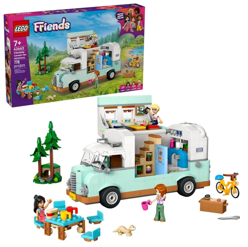 Friends Friendship Camper Van Adventure Set - 42663, 778-pcs, Ages 7+ A6V7