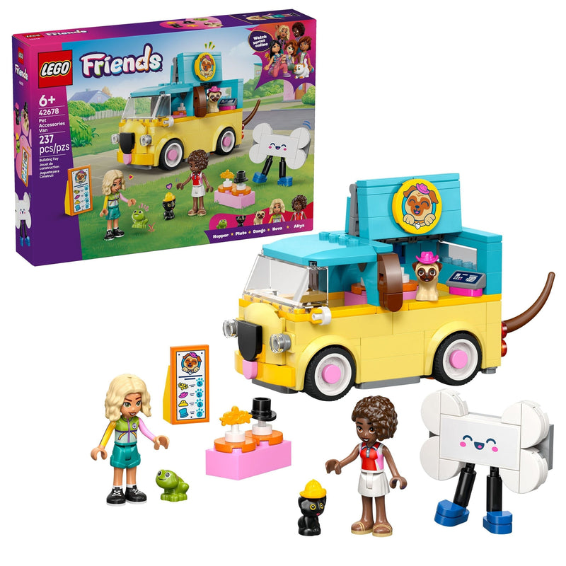 Friends Pet Accessories Van - 42678, 237-pcs, Ages 6+ G9E5