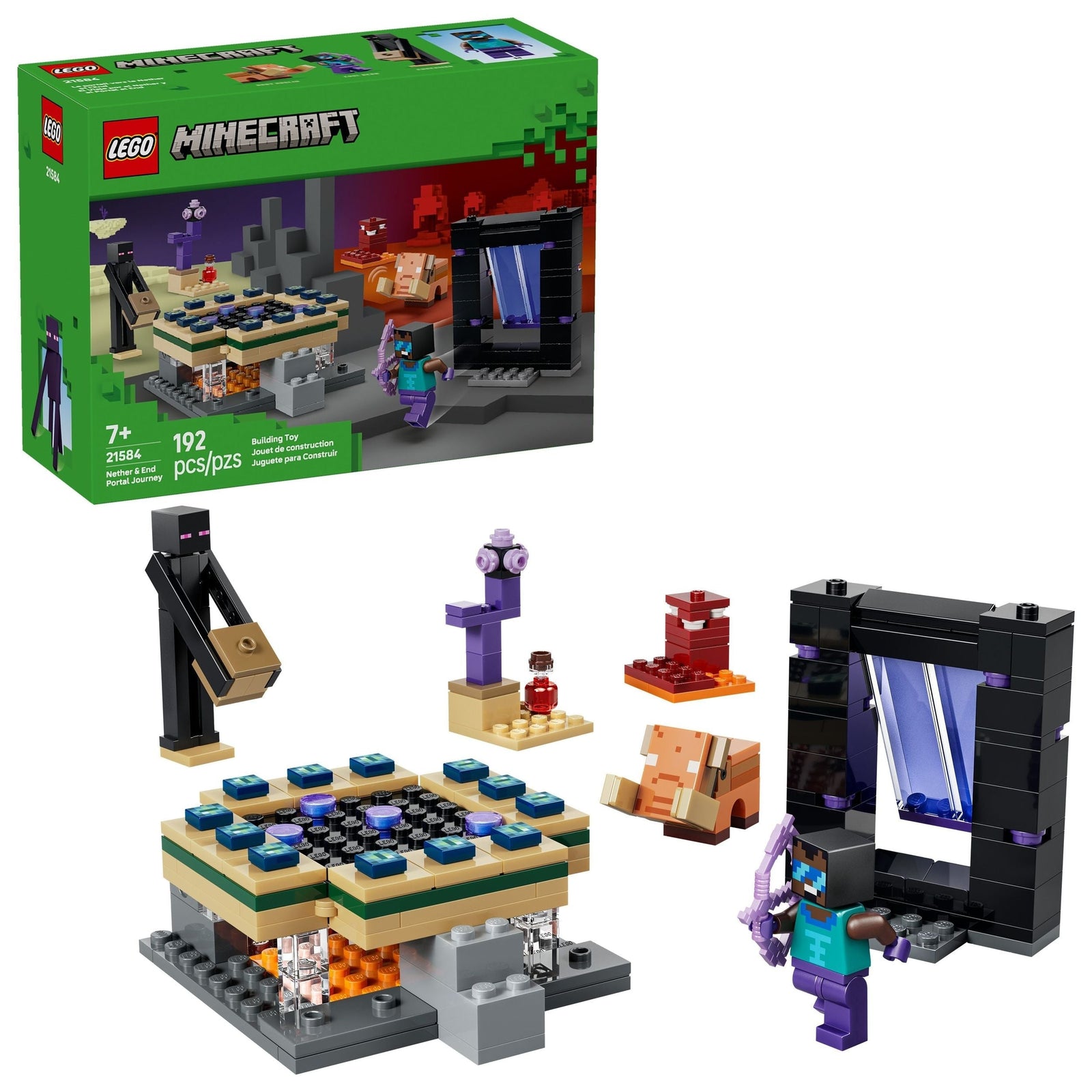 Minecraft Nether & End Portal Journey - 21584, 192-pcs, Ages 7+ K9K4 - product image 1