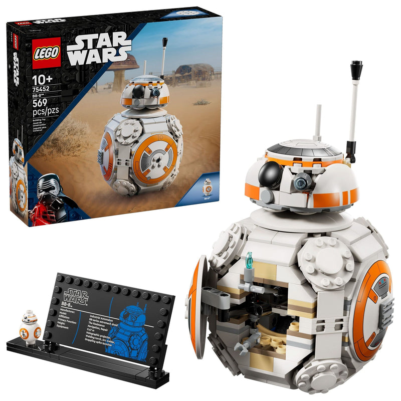 BB-8 Astromech Droid Toy Building Set - 75452, 569-pcs, Ages 10+ C0B0