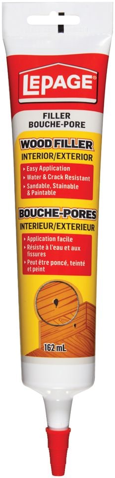 Interior/Exterior Wood Filler, Repairs Cracks & Holes, Water-Resistant, 162-mL Z2Q2