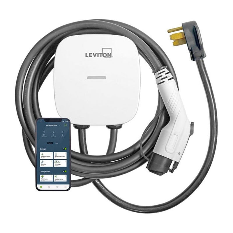 40A Wi-Fi Level 2 NEMA 14-50 J1772 Plug-In EV Charger with 25-ft Cord A0W5