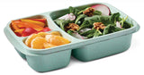 3-Section Food Storage Container, Green/Sage, with Wheat Straw, 4-pk T6G6 - product image 1