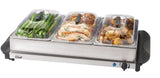 3-Tier Buffet Server/Food Warmer with Warming Tray, Stainless Steel, 300W N2F5 - product image 3