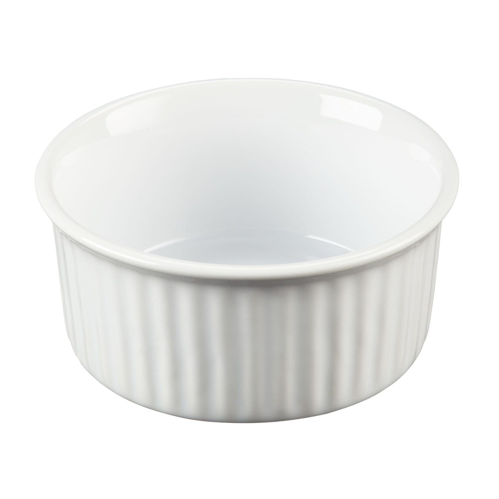 Ceramic Ramekin, White, 4.92 x 2.36-in S4U9 - product image 1